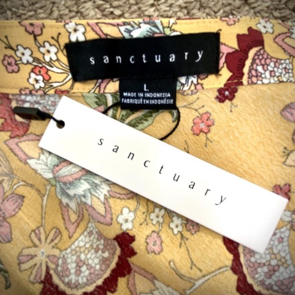 Sanctuary (Anthropologie) NWT Faux Wrap Floral Midi Skirt - Picture 9 of 11